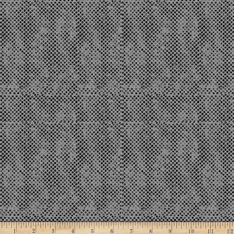Bonjour Uneven Dots Grey Timeless Treasures Cotton Fabric