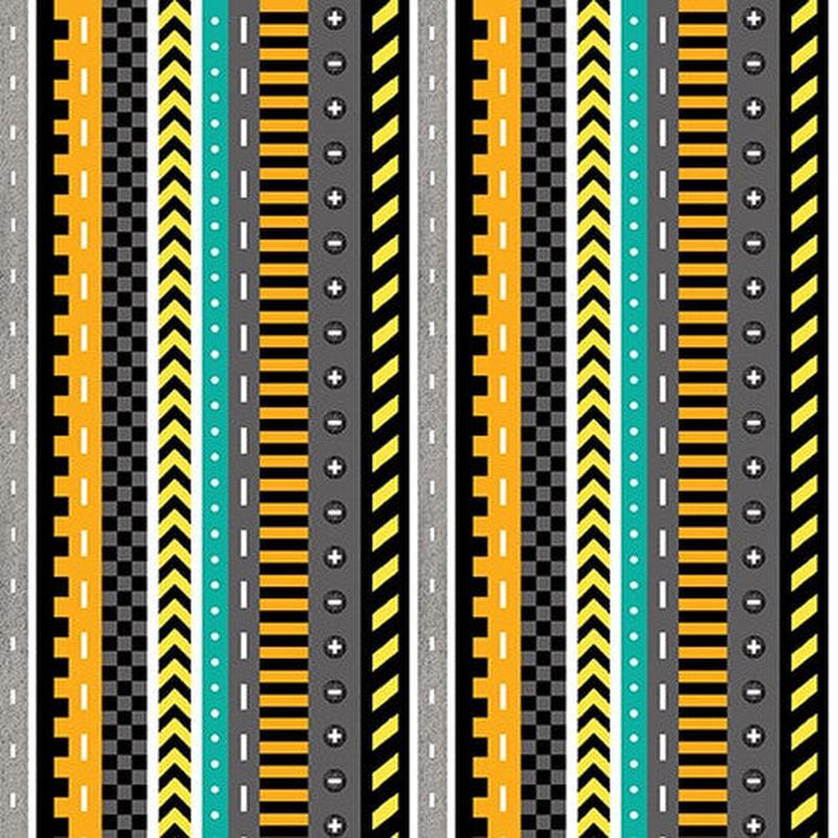 Another Brick In The Wall Small Stripe Black Nidhi Wadhwa Blank Quilting Cotton Fabric BQ-3699-99