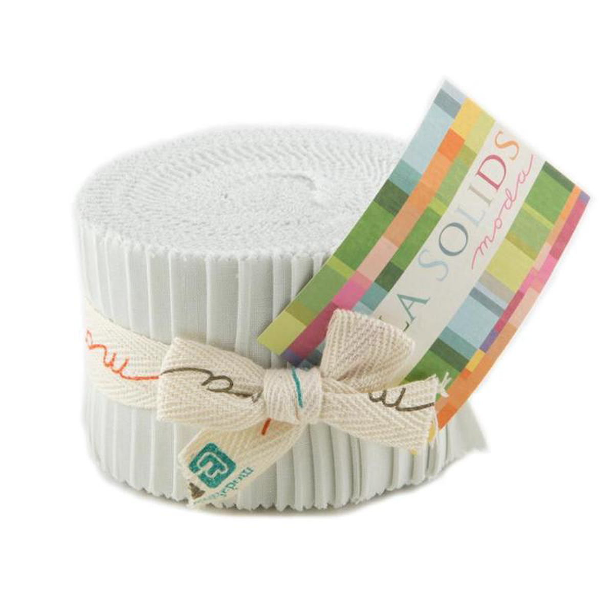 Bella Solids Feather 258243 Junior Jelly Roll Moda Cotton Fabric MD-9900JJR-127