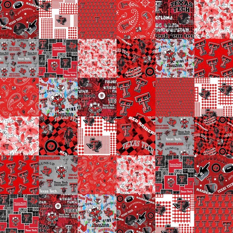 Texas Tech Red Raiders NCAA College Cheater Quilt Allover 60