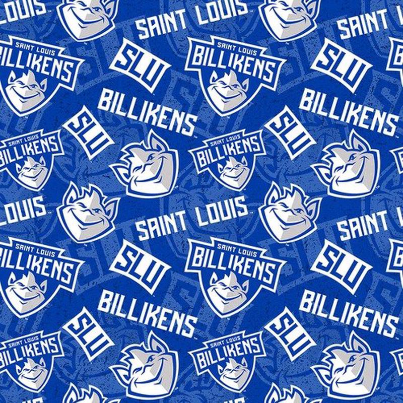 St Louis Billikens NCAA College Tone on Tone Sykel Cotton Fabric SLU-1178