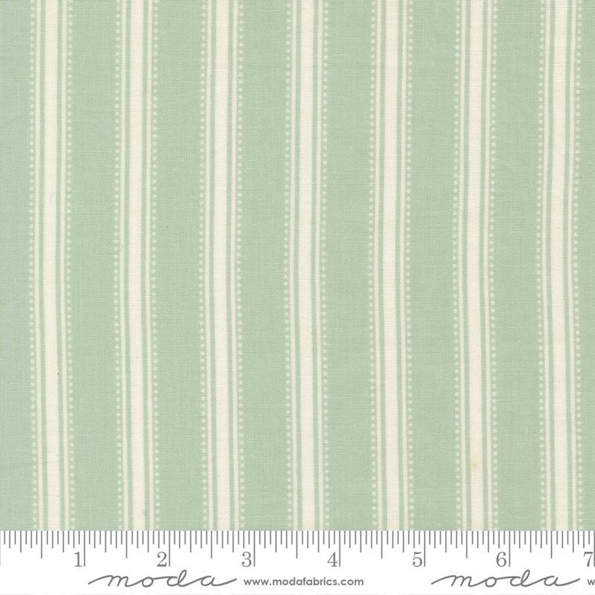 Sunbonnet Dots and Stripes Dusty Blue My Sew Quilty Life  Moda Cotton Fabric MD-31767-21 1/2