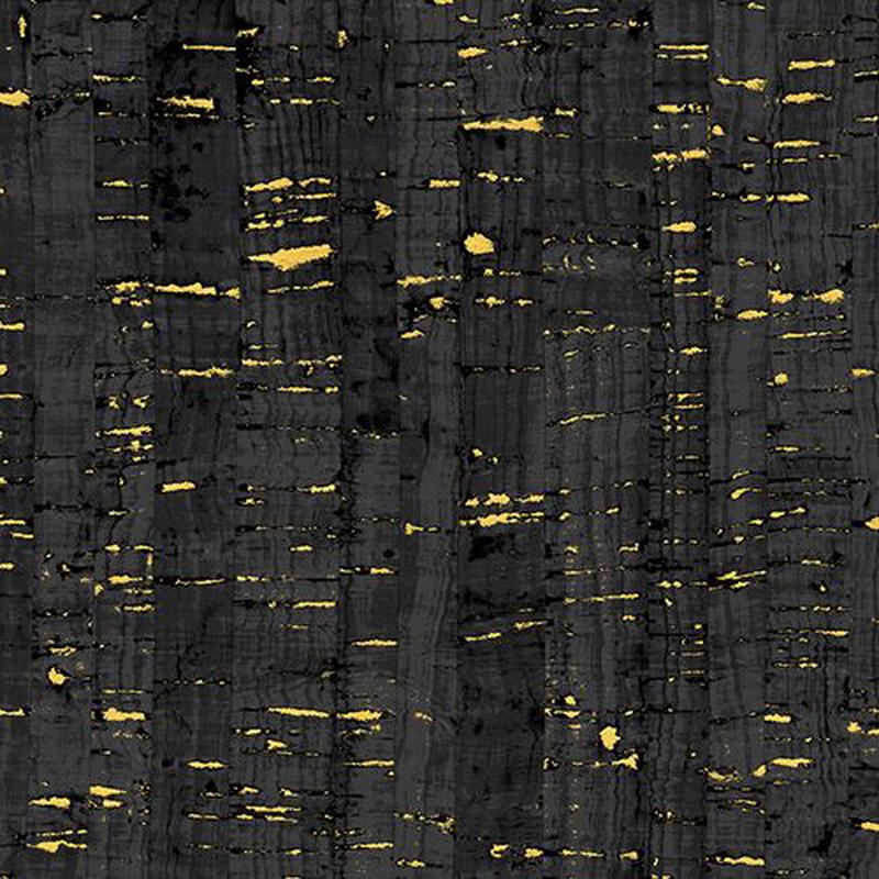 Uncorked Ebony Black Metallic Windham Cotton Fabric WF-50107M-1