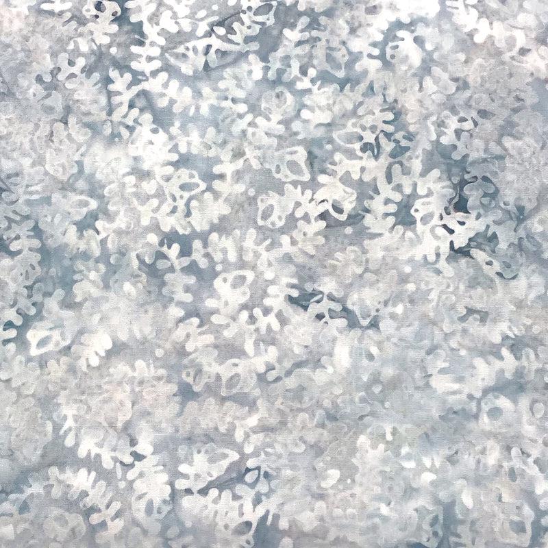 Blue Smoke Batiks Spiral Vines Blue Grainy Wilmington Prints Cotton Fabric 1/2