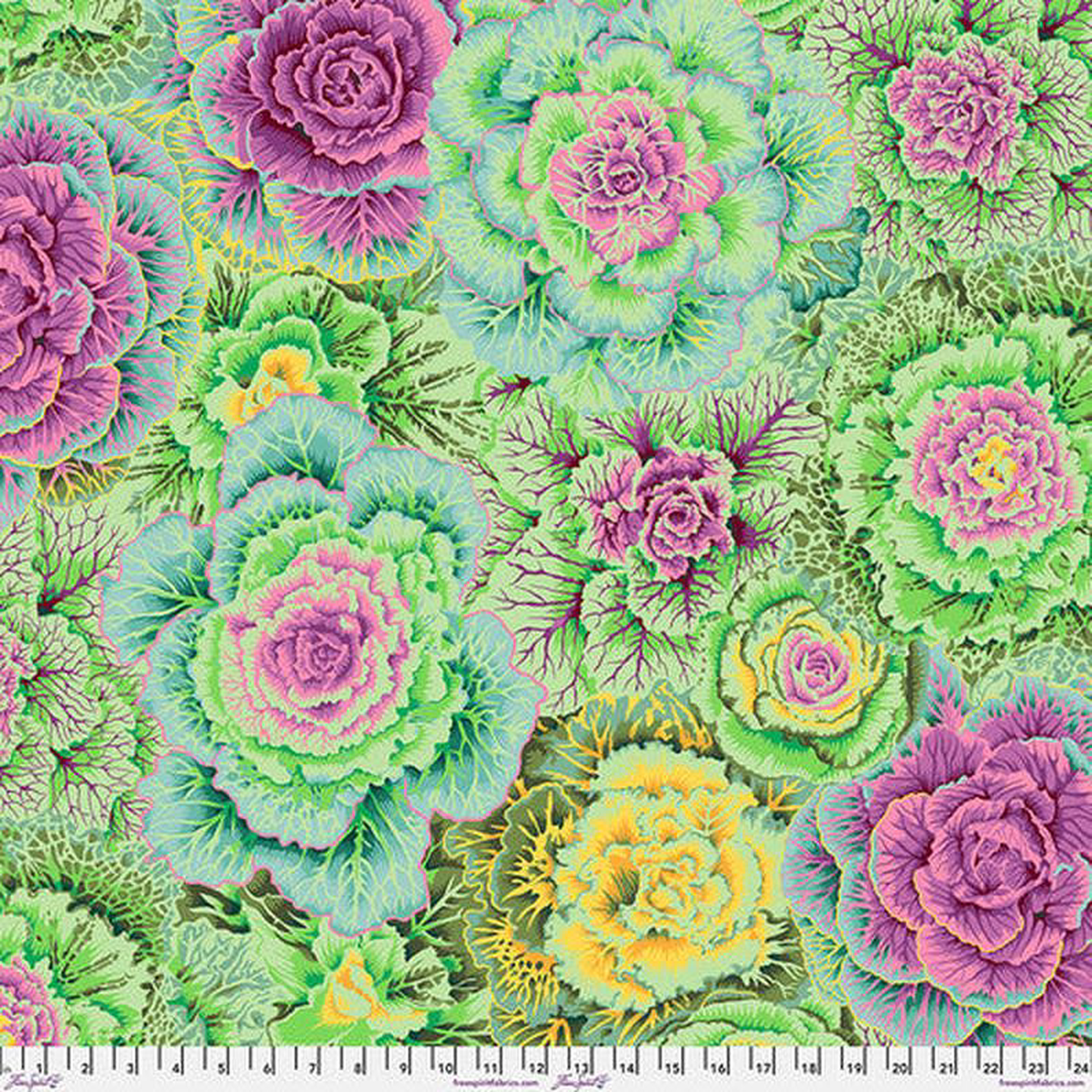 Brassica Moss Philip Jacobs Classics Kaffe Fassett Collective Free Spirit Cotton Fabric FS-PWPJ051MOSS