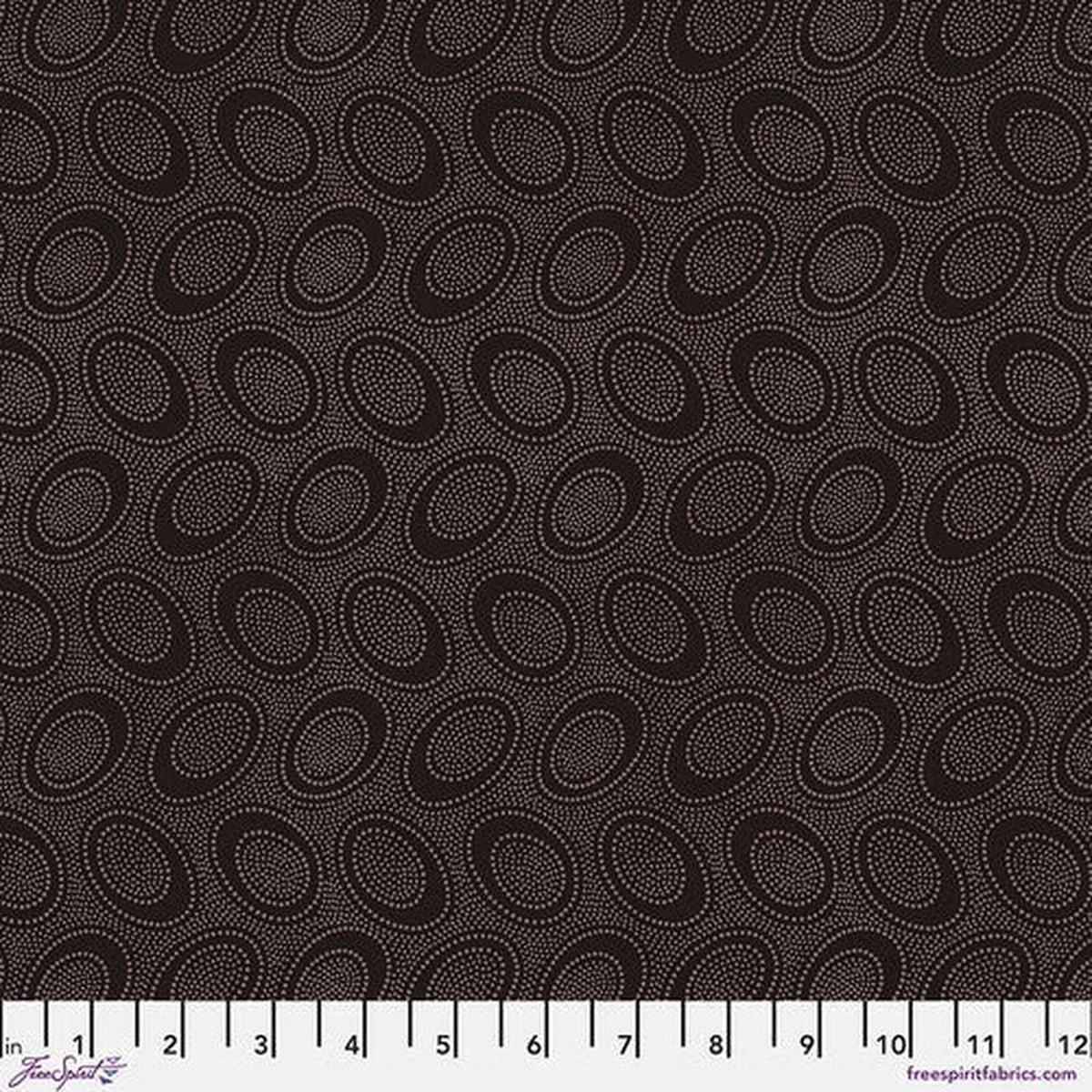 Aboriginal Dot Chocolate Classics Kaffe Fassett Collective Free Spirit Cotton Fabric FS-GP71CHOCO