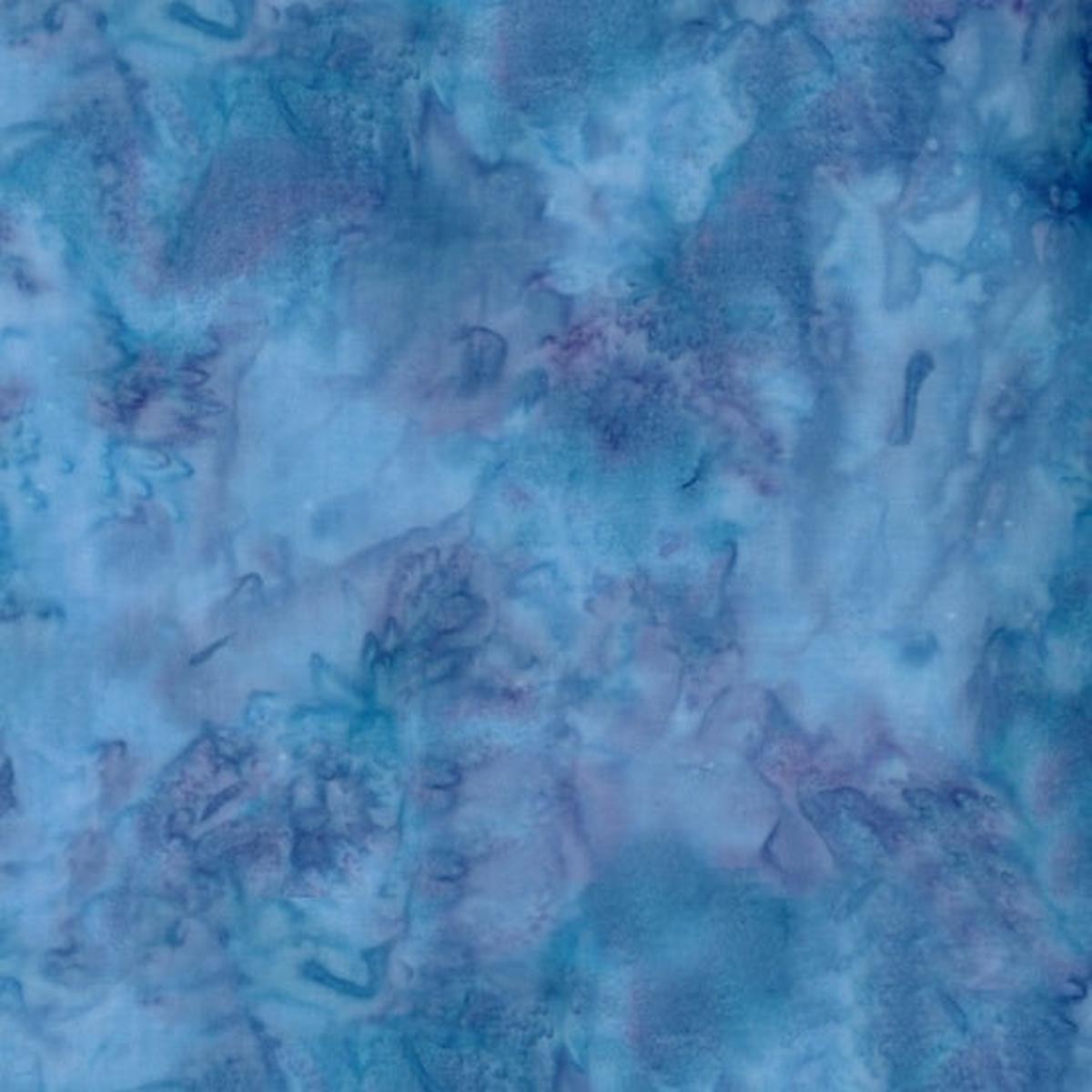 1895 Bali Watercolor Batiks Wisteria Blue Purple Hoffman Fabrics Cotton Fabric HF-1895-229