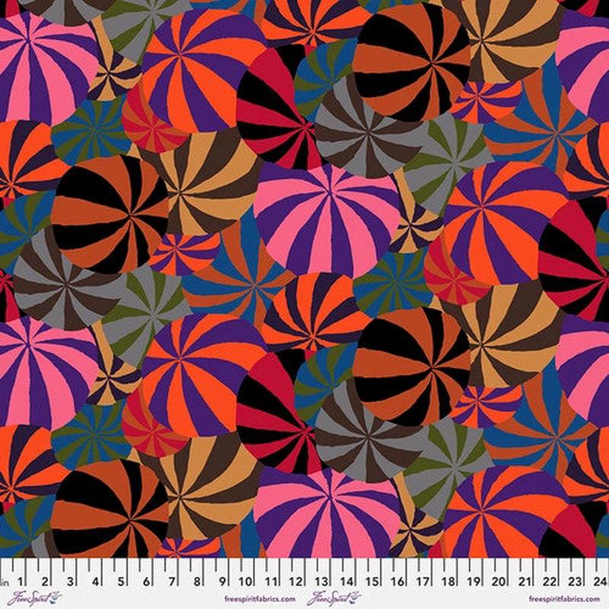 Beach Balls Maroon Kaffe 85 038 Fabulous Kaffe Fassett Collective Free Spirit Cotton Fabric
