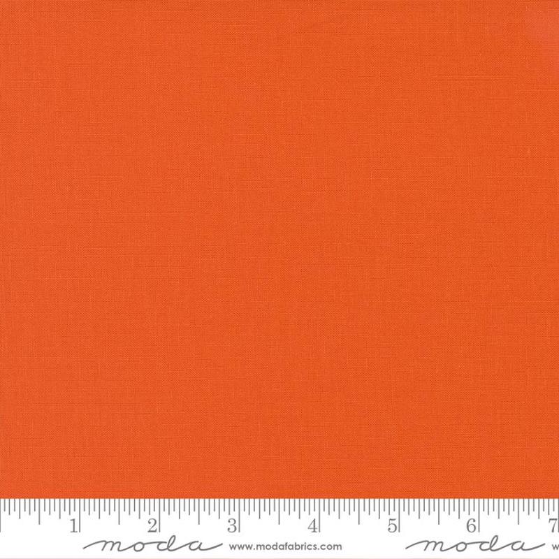 Bella Solid Clementine Orange Moda Cotton Fabric MD 9900 209
