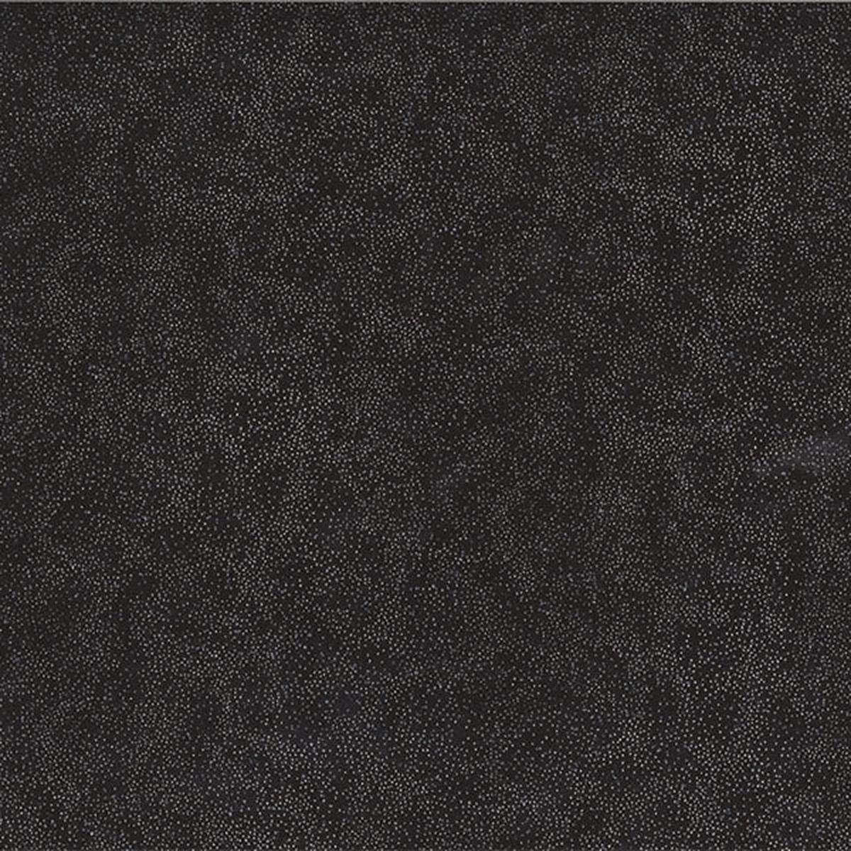 Brilliant Blender Tiny Dots Onyx Black Silver Metallic Hoffman Cotton Fabric