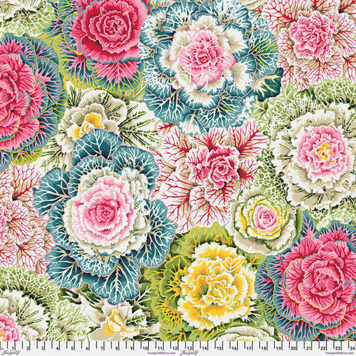 Brassica Pastel Philip Jacobs Classics Kaffe Fassett Collective Free Spirit Cotton Fabric FS-PWPJ051PASTE