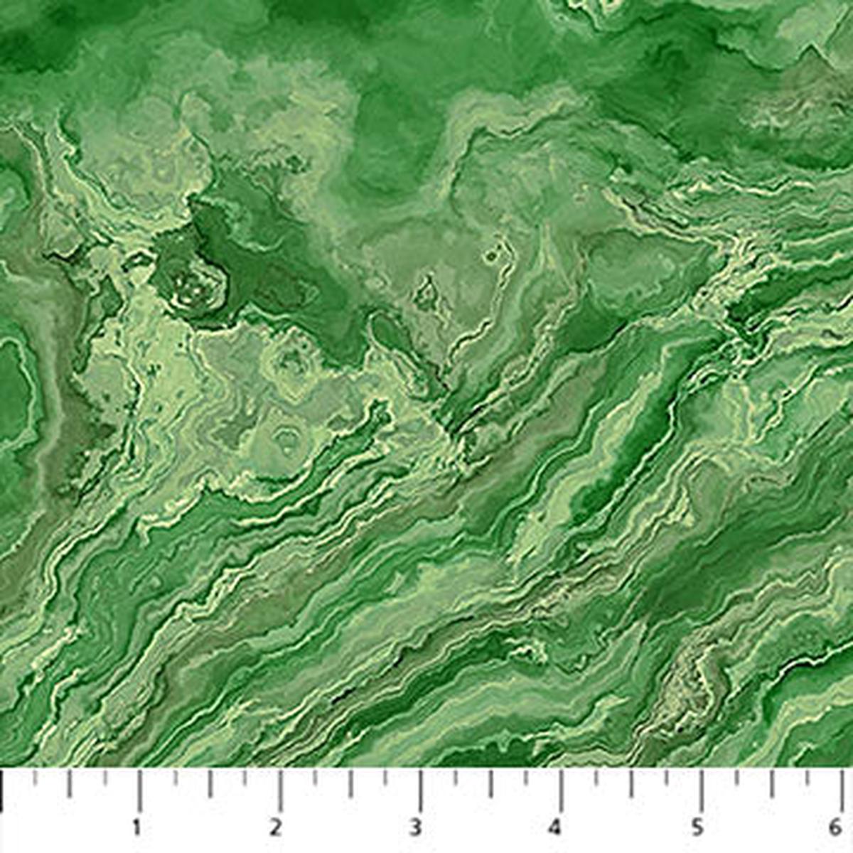 Tranquil Waters Wave Texture Green Deborah Edwards and Melanie Samra Northcott Cotton Fabric NC-DP27210-76