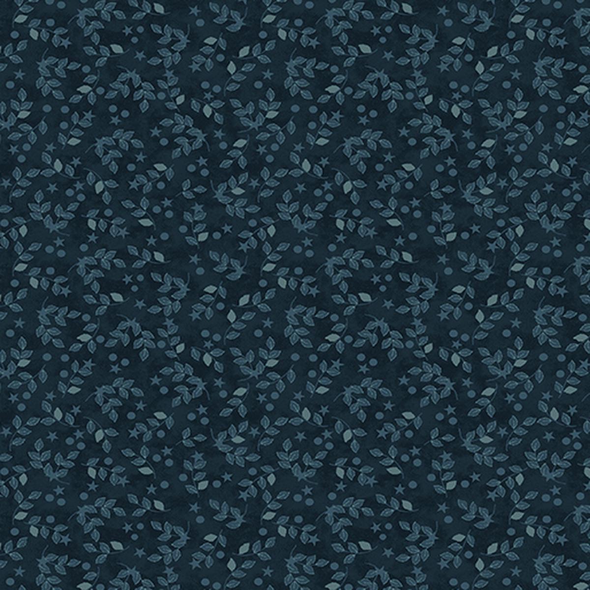 American Valor Star Vine Navy Cheryl Haynes Benartex Cotton Fabric BE-16877-56