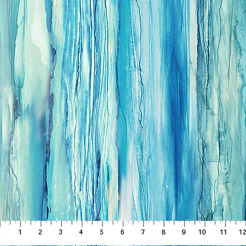 The Great Outdoors Texture Blue Multi Deborah Edwards and Melanie Samra Northcott Fabrics Cotton Fabric NC-DP28447-44