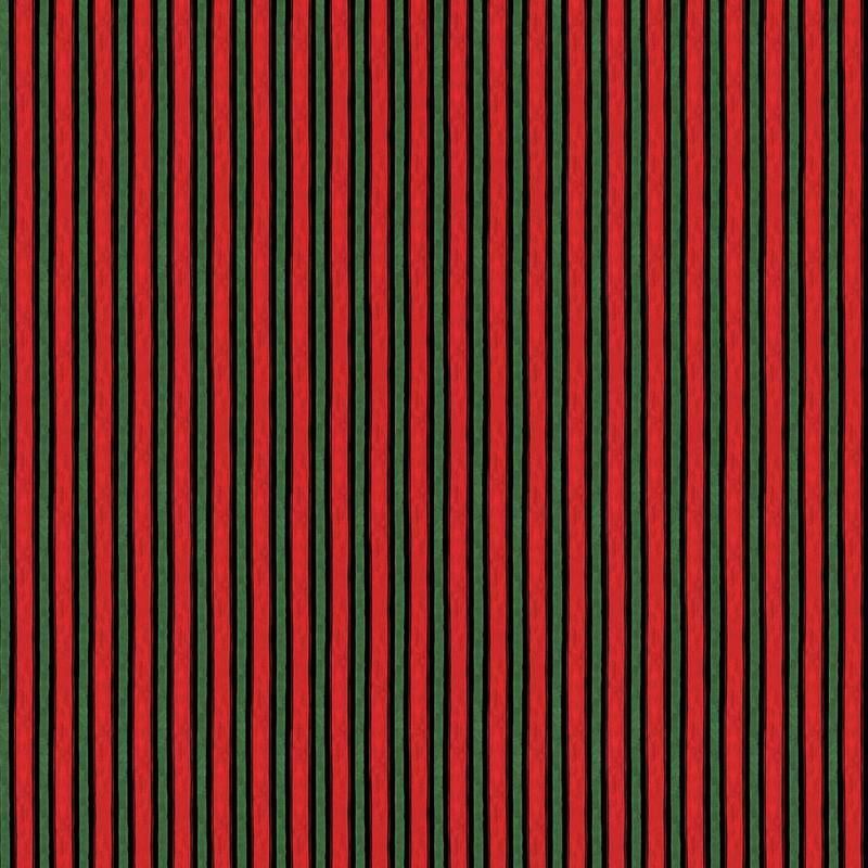 Winter Forest Black Red Green Susan Winget Wilmington Prints Cotton Fabric WP-39697-937 1/2