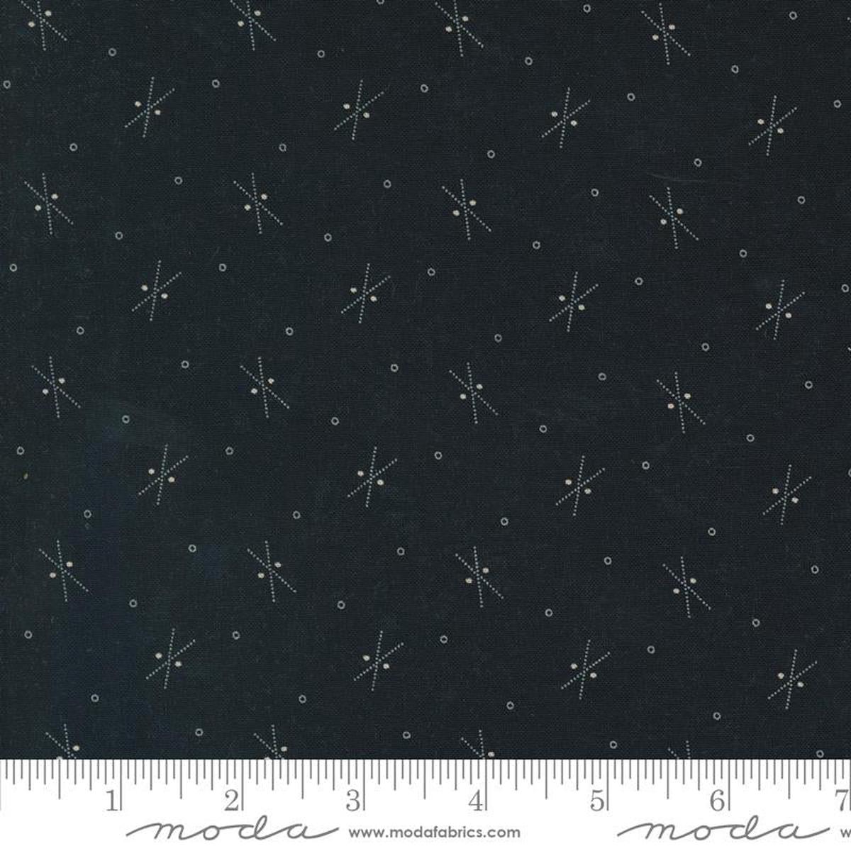 Blackbirds Nest Twigs and Stones Blenders Dots Black Kansas Troubles Quilters Moda Cotton Fabric