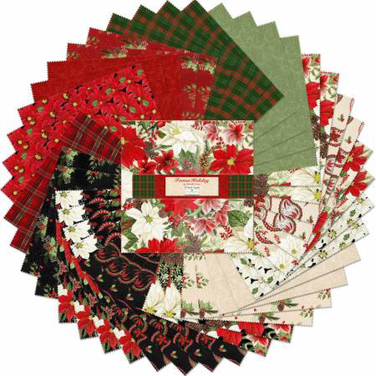 Tartan Holiday 108243 Squares Karat Gems Danielle Leone Wilmington Prints Cotton Fabric WP-Q518-768-518