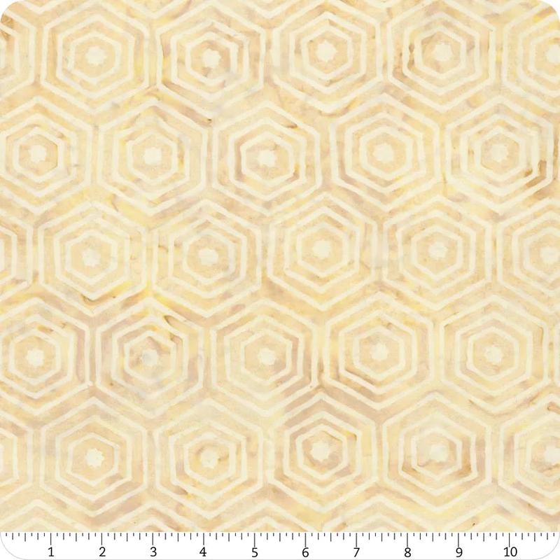 Tonga Batiks Hive Wallpaper Buzz Beige Timeless Treasures Cotton Batik Fabric TT-TONGA-B2359-BUZZ 1