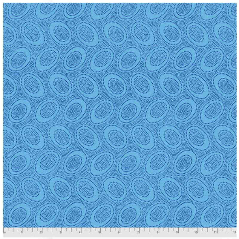 Aboriginal Dot Turquoise Classics Kaffe Fassett Collective Free Spirit Cotton Fabric S PWGP071.TURQU 1/2