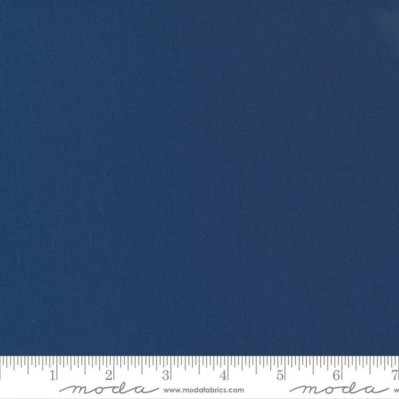 Bella Solid Nautical Blue Moda Cotton Fabric MD 9900 236