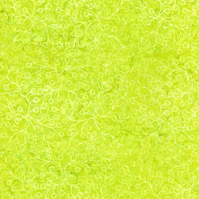 Tonga Batik Kinetic Fun Citron Green Timeless Treasures Cotton Fabric TT-TONGA-B7923-CITRON 1