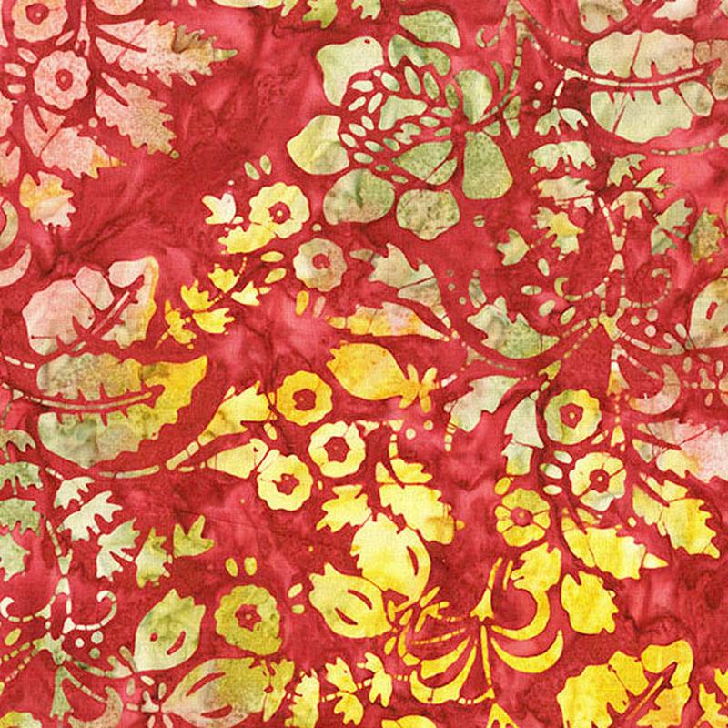 A Splash of Color Batik Secret Garden Orchid Edyta Sitar of Laundry Basket Quilts Andover Fabrics Cotton Fabric AF-AB8594-P 1/2