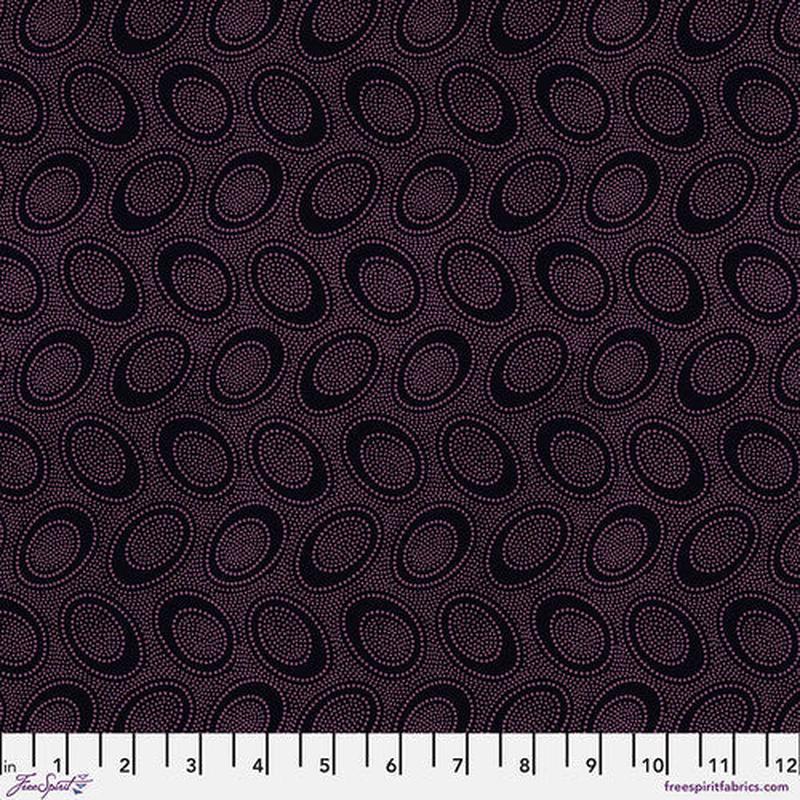 Aboriginal Dot Orchid Classics Kaffe Fassett Collective Free Spirit Cotton Fabric FS-PWGP071.ORCHI 1/2