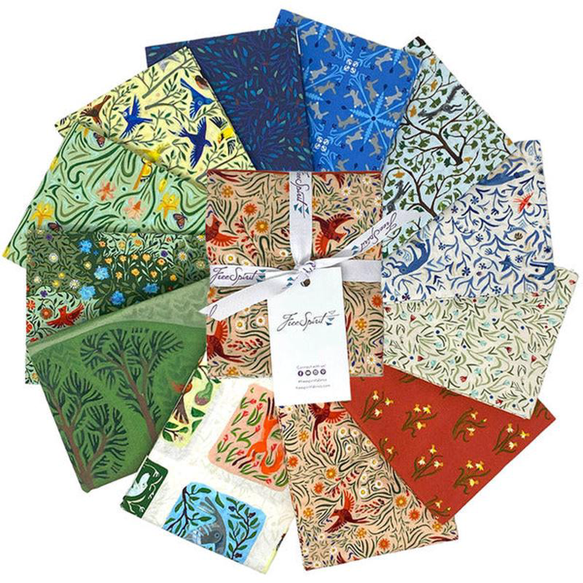 Backyard Wonder Fat Quarter Bundle 188221x218221 10pcs Adam Trest Free Spirit Cotton Fabric FS-FB4FSATBACKYARD