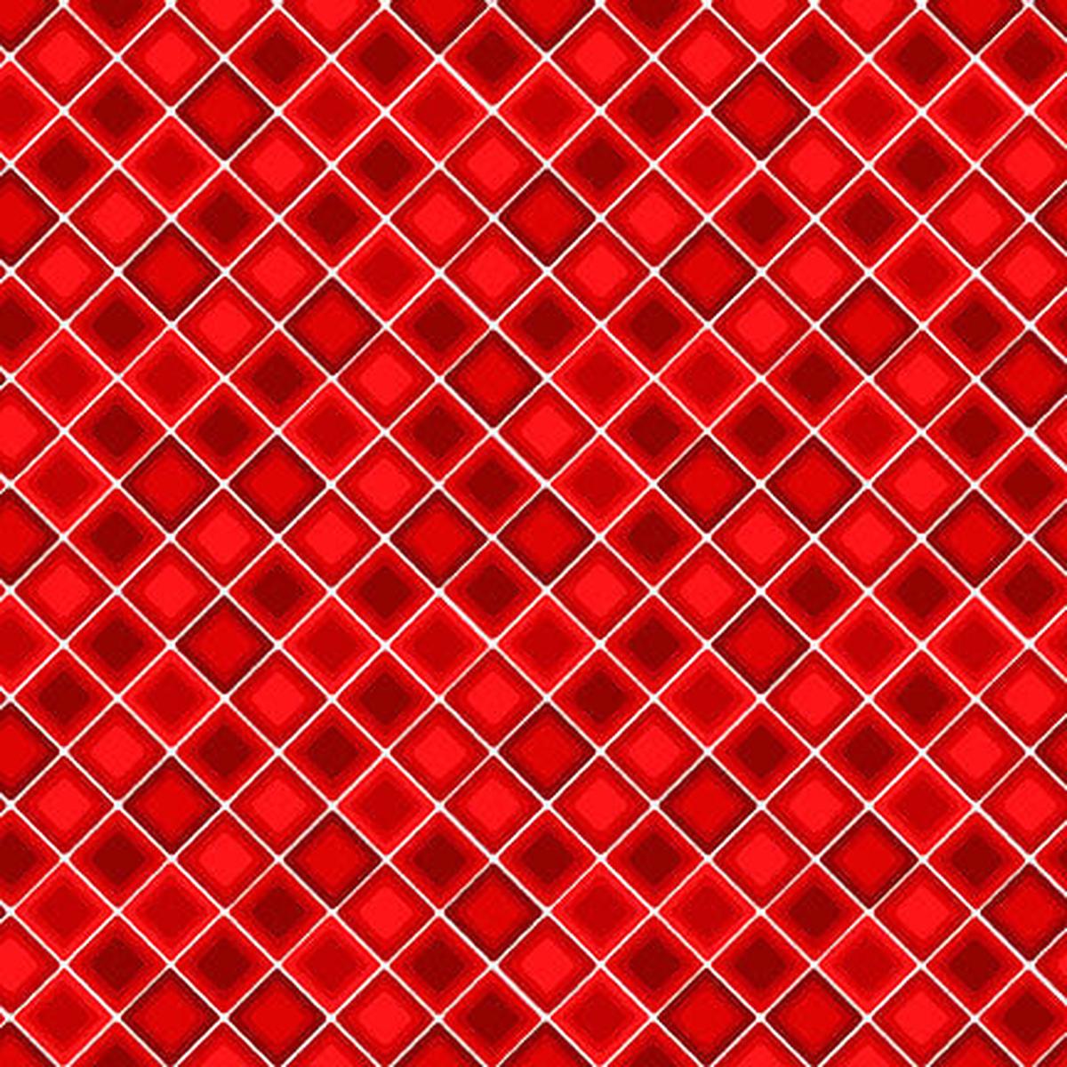 Square One Tonal Square on the Bias Red Urban Essence Designs Blank Quilting Cotton Fabric BQ-2478-88