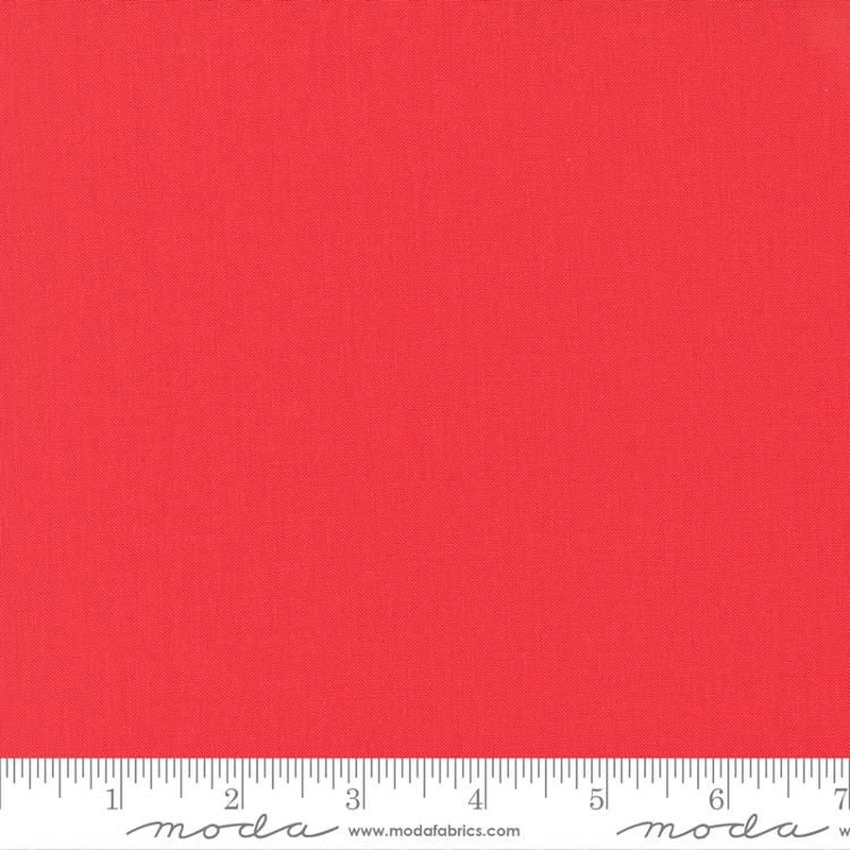 Bella Solids Geranium Red Moda Cotton Fabric MD-9900-258 1/2
