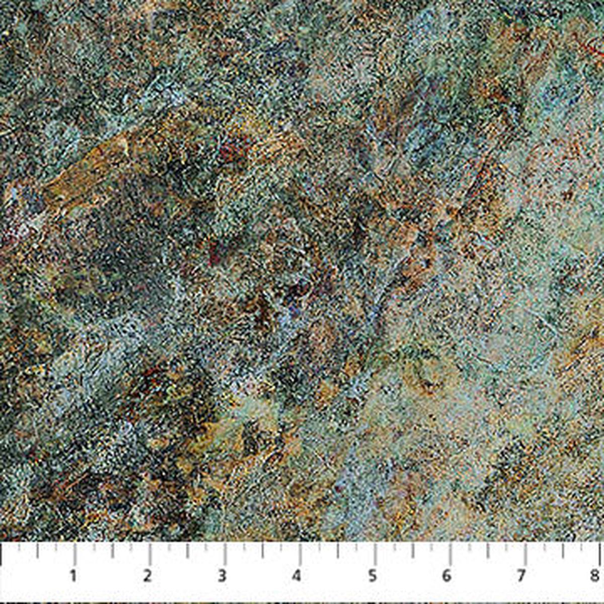 Stonehenge Rooted Marble Light Teal Linda Ludovico Northcott Fabrics Cotton Fabric NC-DP28769-66