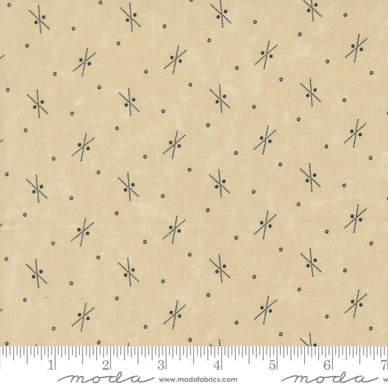 Blackbirds Nest Twigs and Stones Blenders Dots Tan Beige Kansas Troubles Quilters Moda Cotton Fabric