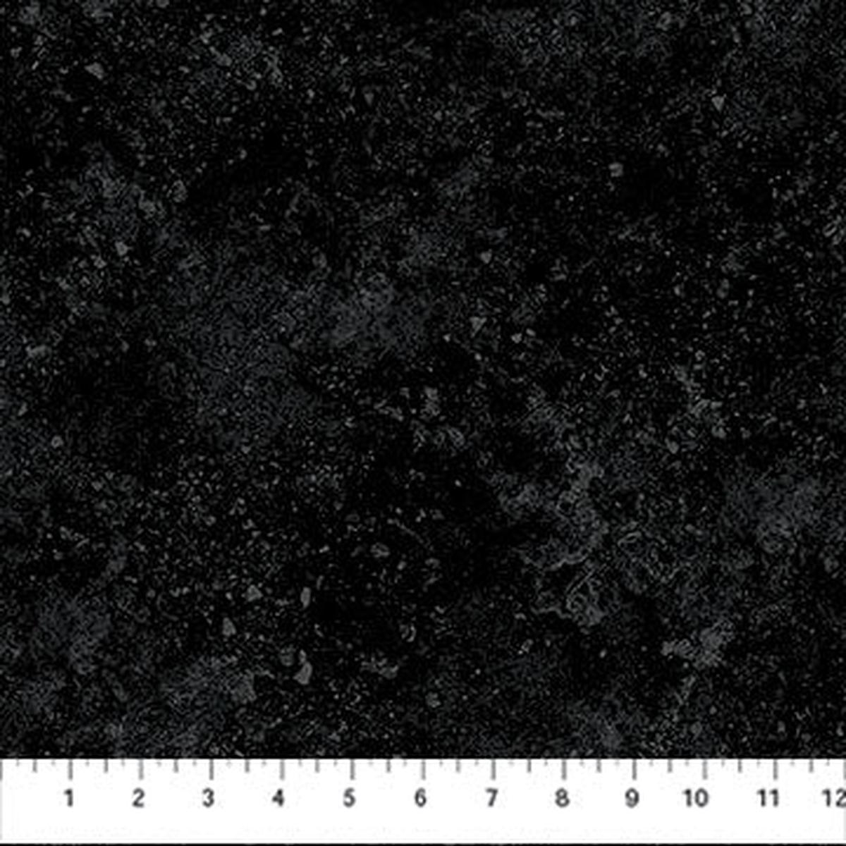 Stonehenge Basics Texture Black NEW VERSION Linda Ludovico Northcott Cotton Fabric NC-3954-96