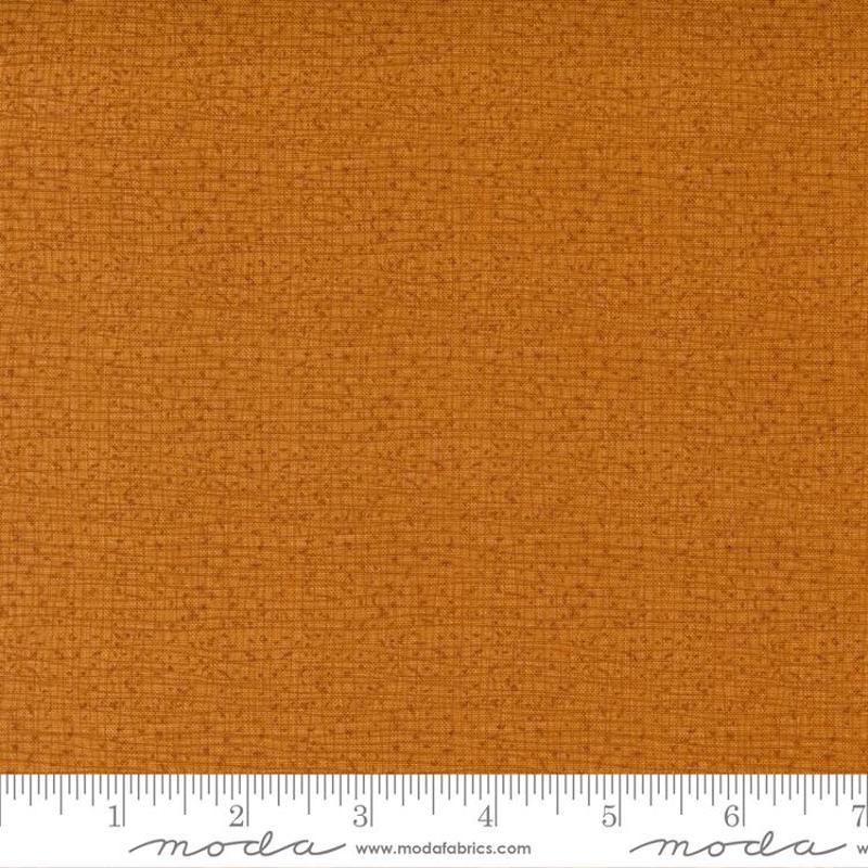Thatched Texture Masala Spice Orange Robin Pickens Moda Cotton Fabric MD-48626-179 1/2