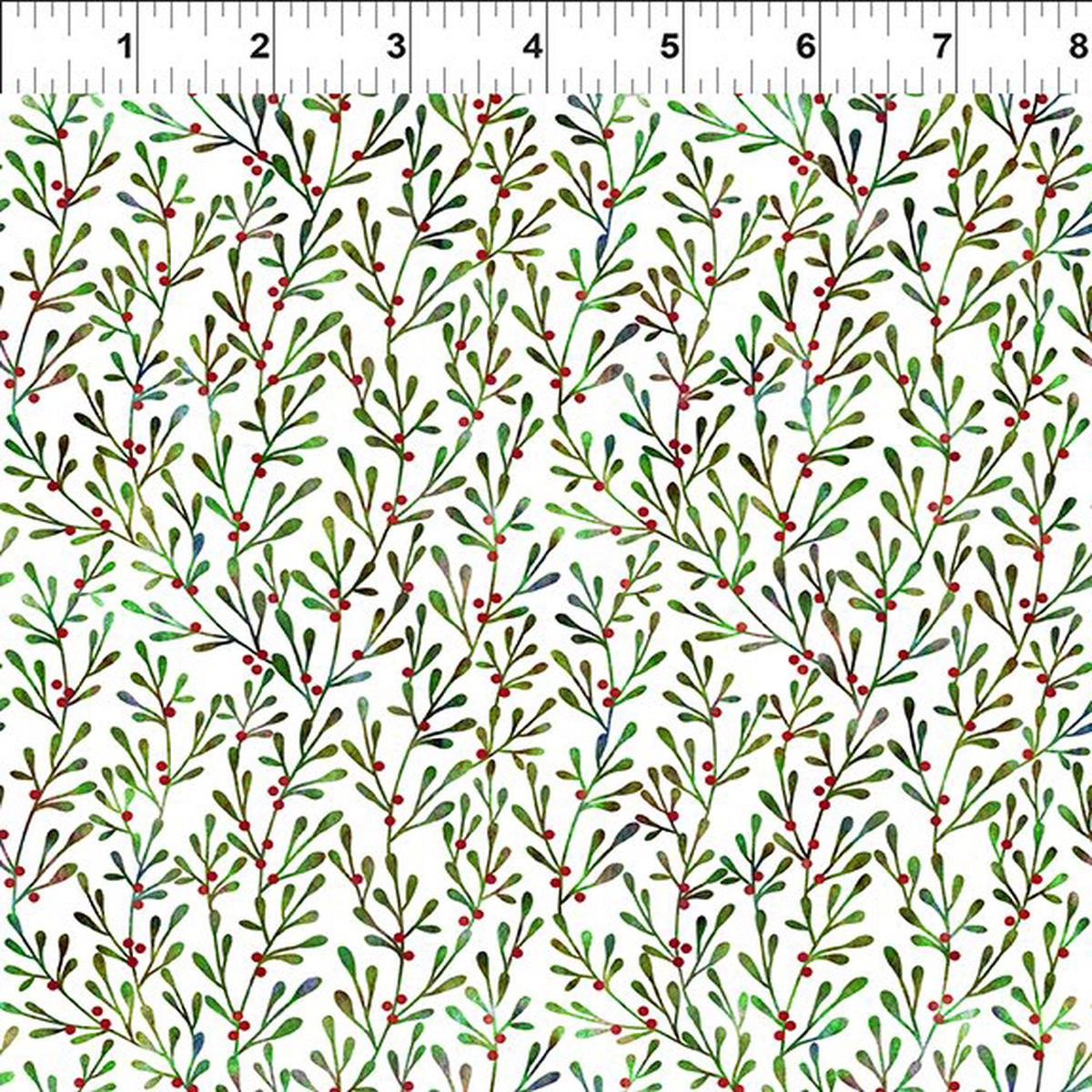 Winter Solstice II Branches White In the Beginning Fabric Cotton Fabric ITB-9WS-1 1