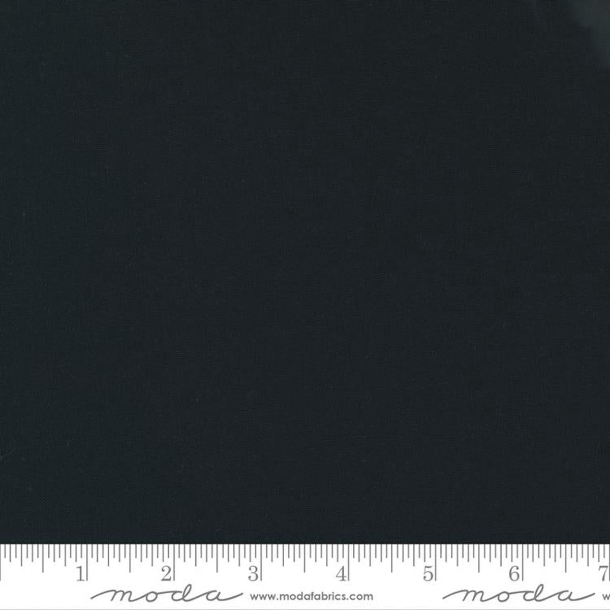 (SOLD PER BOLT) Bella Solids Super Black Moda Fabrics Cotton Fabric MD-9900-96-FB 15 Yards