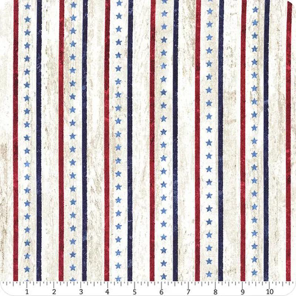 Stonehenge Stars 038 Stripes Star Stripe Cream Multi Deborah Edwards Northcott Cotton Fabric