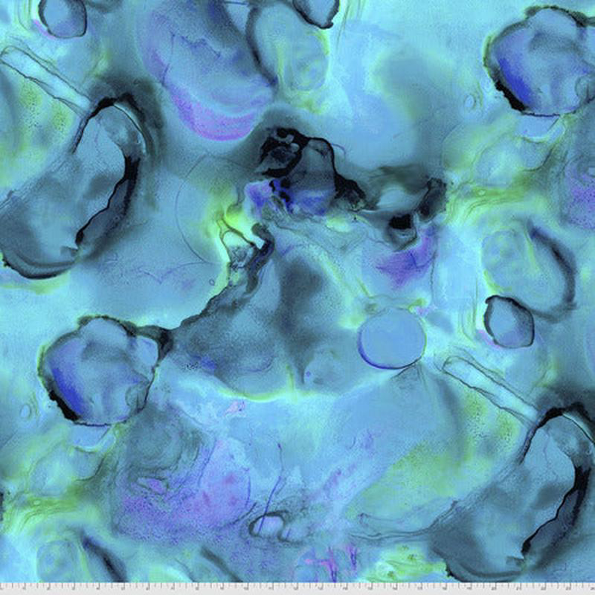 Alchemy Intrigue Blue Green Tim Holtz Eclectic Elements Free Spirit Cotton Fabric FS-PWTH177INTRIGUE