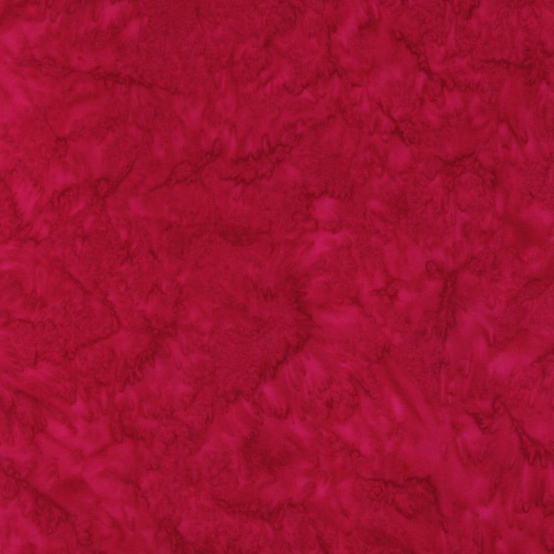 Artisan Batiks Prisma Dyes Valentine Red Lunn Studios Robert Kaufman Cotton Fabric 1/2