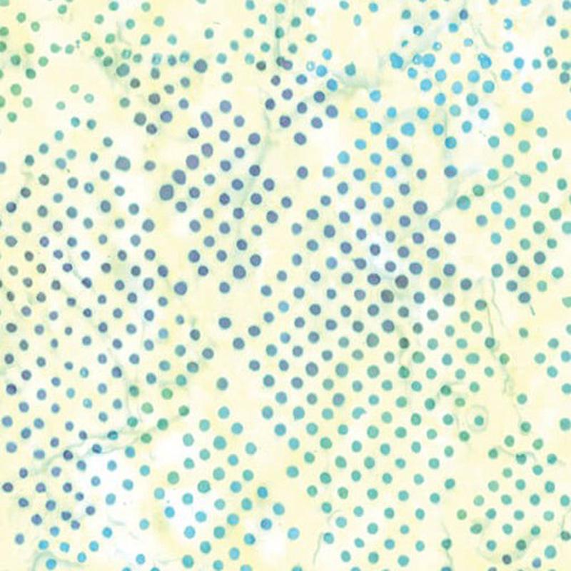 Bali Dot Craze Batik Diamond Dot Yellow Benartex Cotton Fabric BE-9280-30 1/2