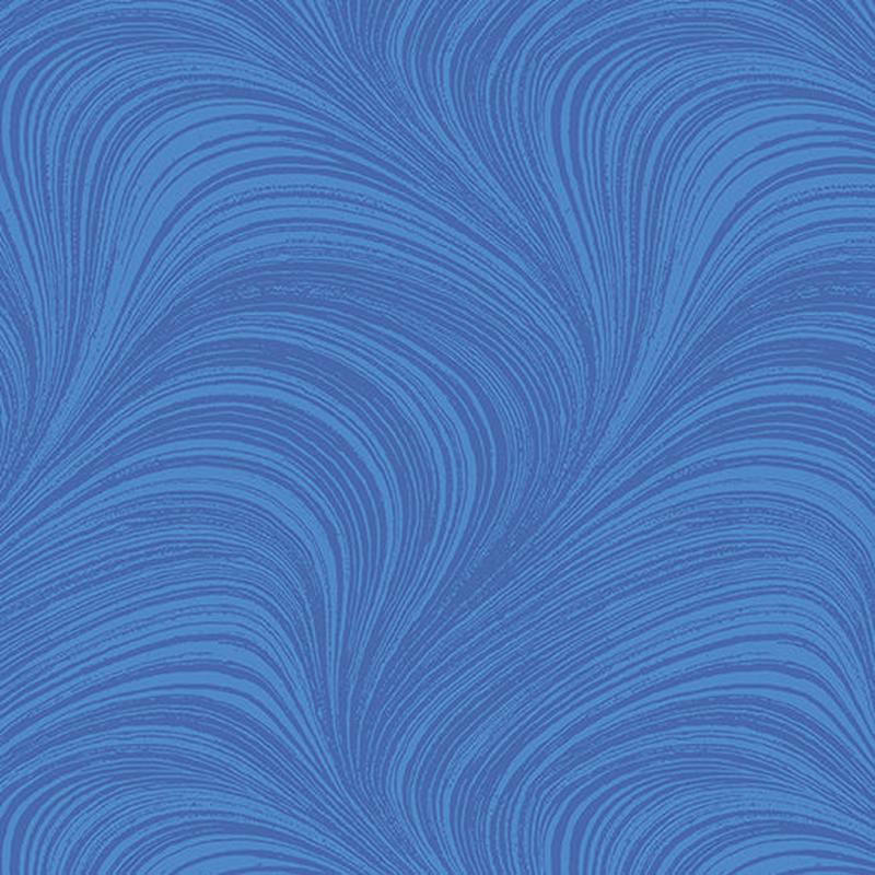 Wave Texture 108 Wide Back Medium Blue Jackie Robinson Benartex Cotton Fabric BE-2966W-52 1
