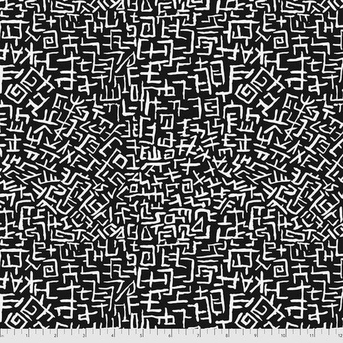 Amaze Black Brandon Mably Stash Kaffe Fassett Collective Free Spirit Free Spirit Cotton Fabric FS-PWBM078BLACK