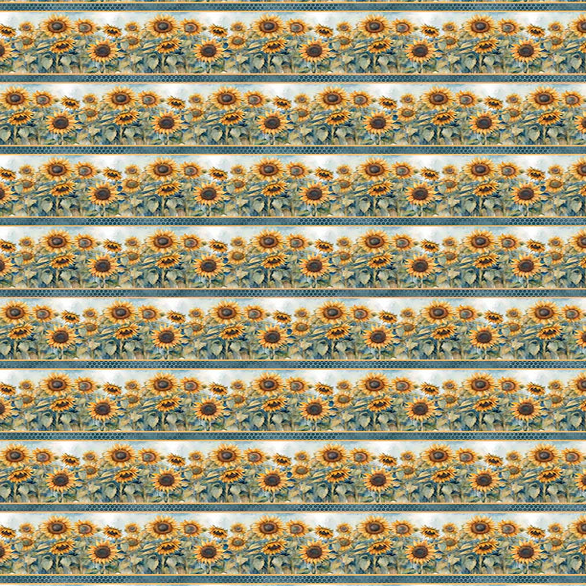 Sunkissed Repeating Stripe Multi Nancy Mink Wilmington Prints Cotton Fabric WP-1665-33915-547 1/2