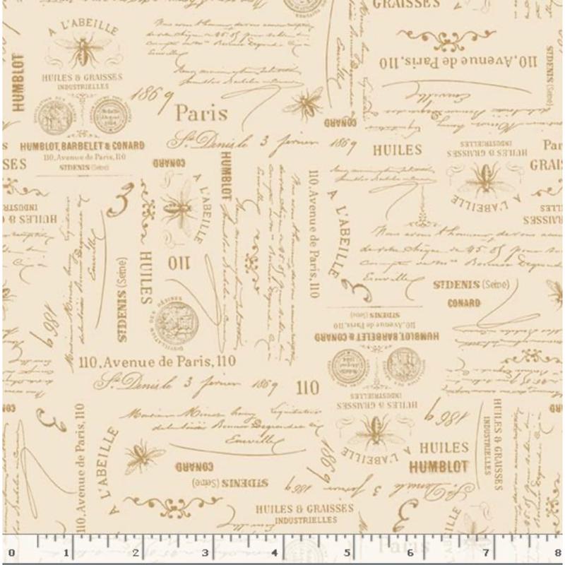 Summer House ~ Bee Script ~ R521297D CREAM