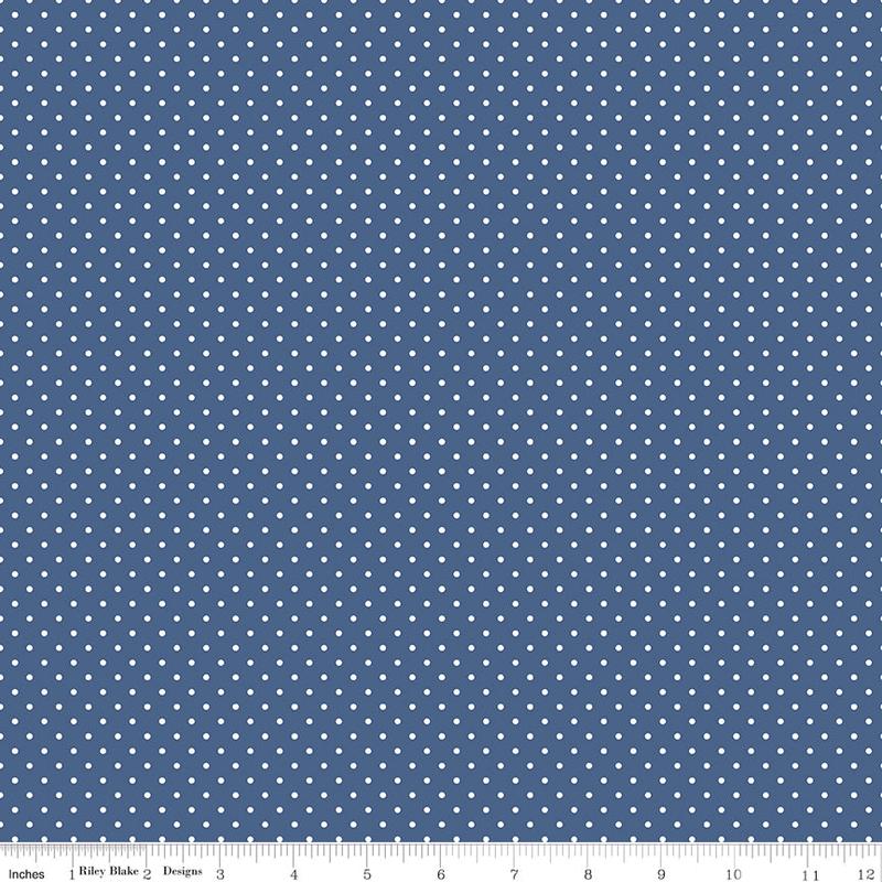 Swiss Dot ~ C670-DENIM
