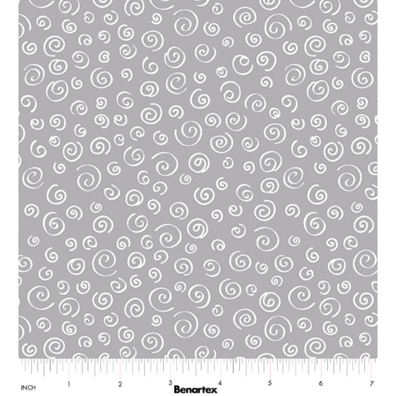 Sweet Little Lamb ~ Dreamy Swirls 14966-08 Gray