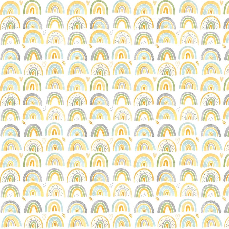 Sunny Safari ~ Rainbows ~ 27766-10 White Multi