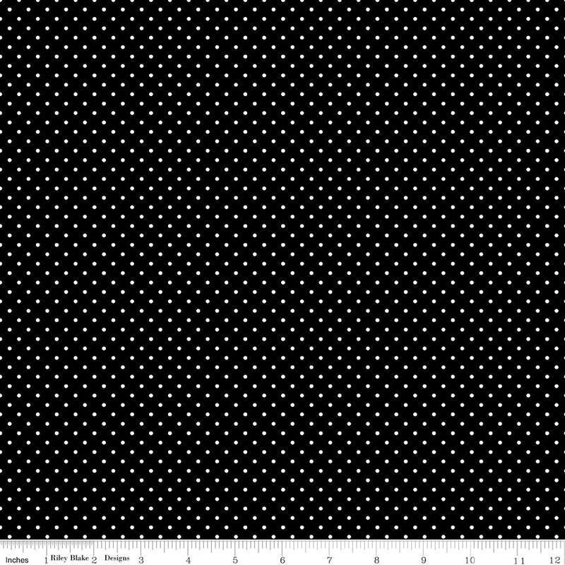 Swiss Dot ~ C670-110 BLACK