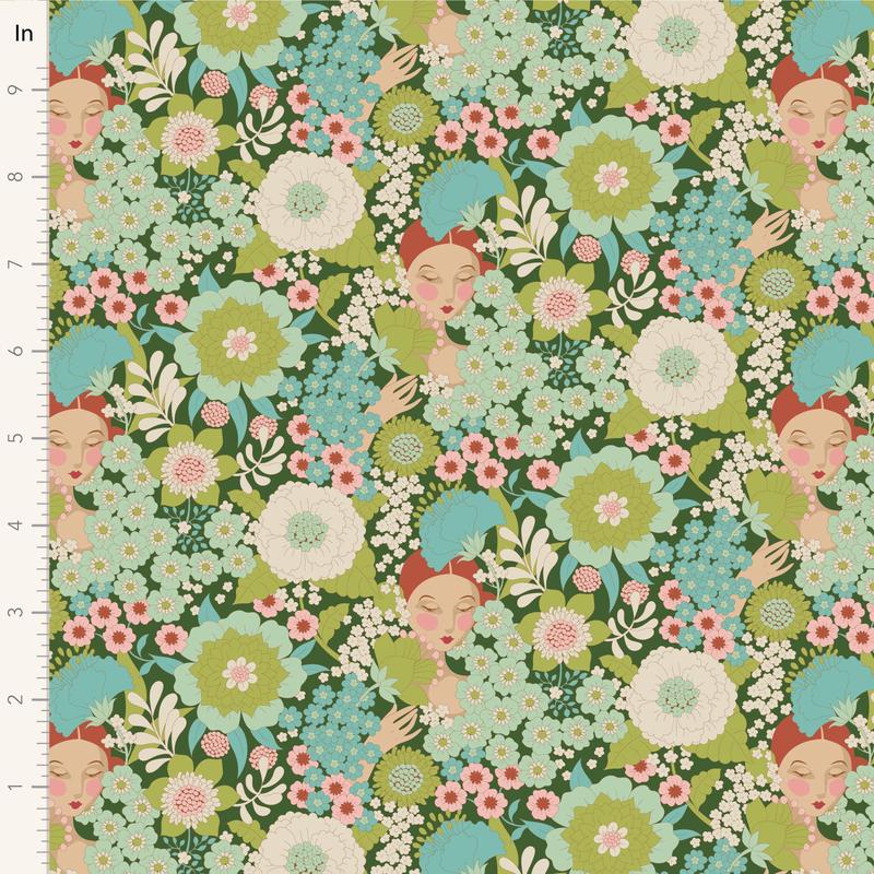 Tilda Wallflower ~ Wallflower ~ 100605 Green