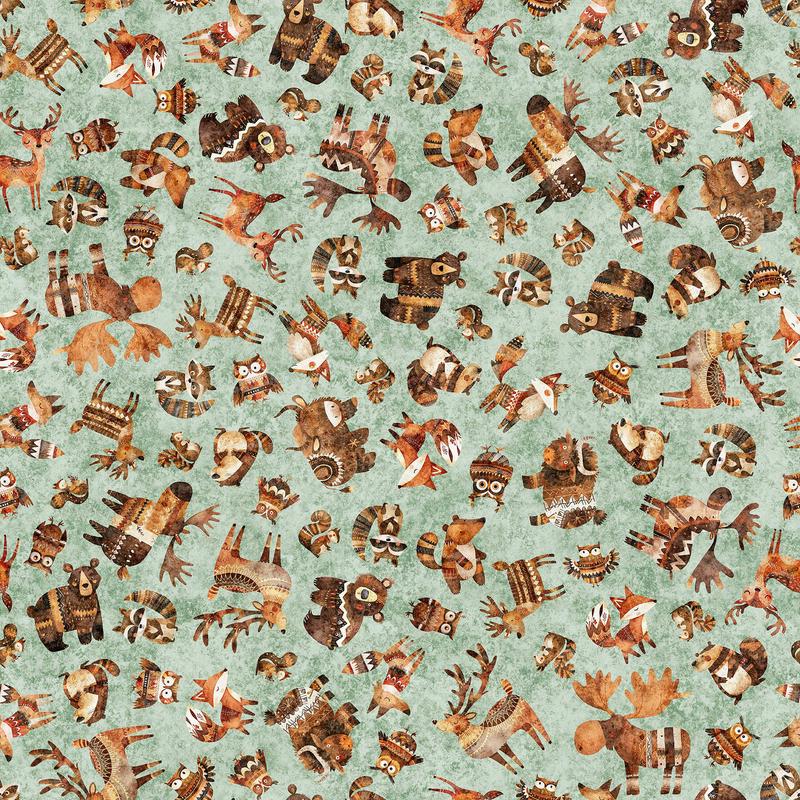 Bearsville ~ Woodland Toss ~ 31261 H Sage